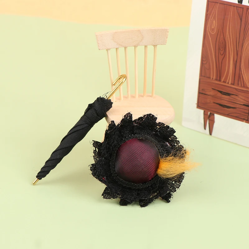 1 шт. кружевной зонт и шляпа для кукольного домика девочек Миниатюрный