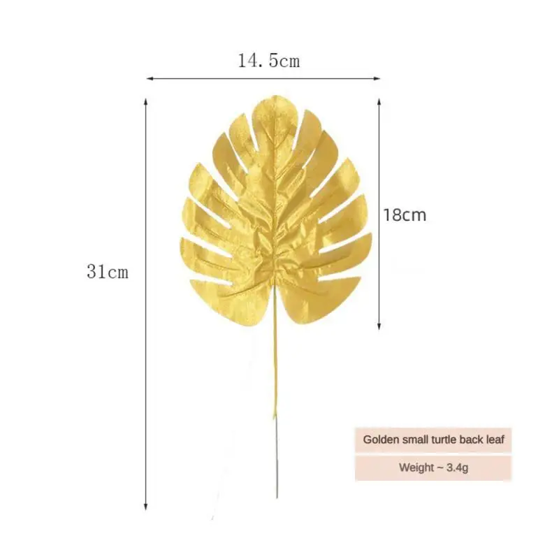 Осенний Золотой искусственный тропический Плам Monstera листья деревьев