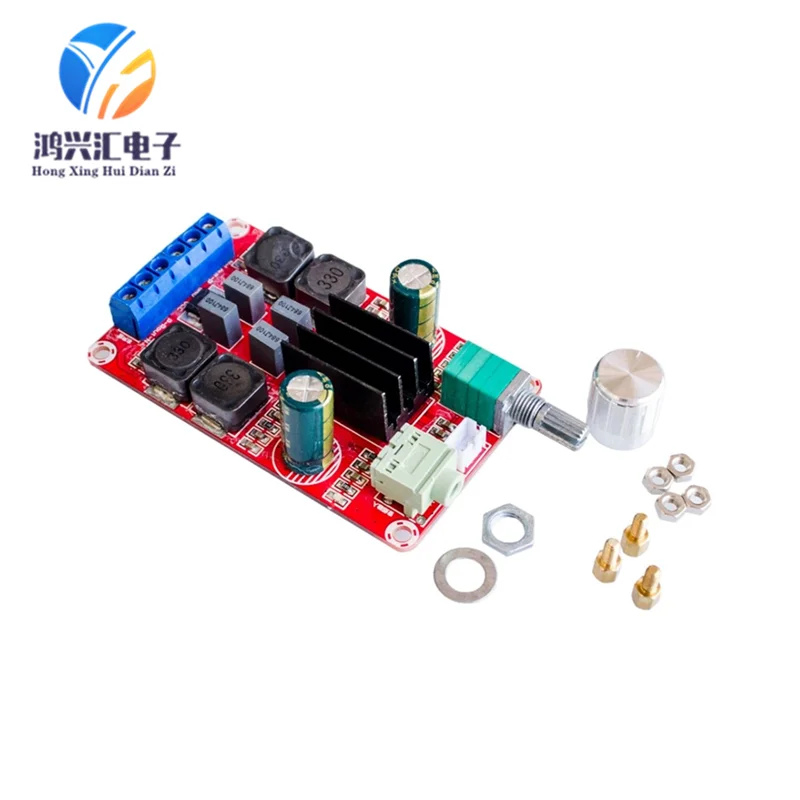 XH-M189 2*50 Вт Высококачественная плата цифрового усилителя мощности DC24V TPA3116D2 двухканальная плата стерео усилителя мощности