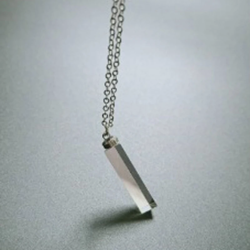 

Couple Necklace Triangular Prism Geometric Pendant Fashion Jewelry