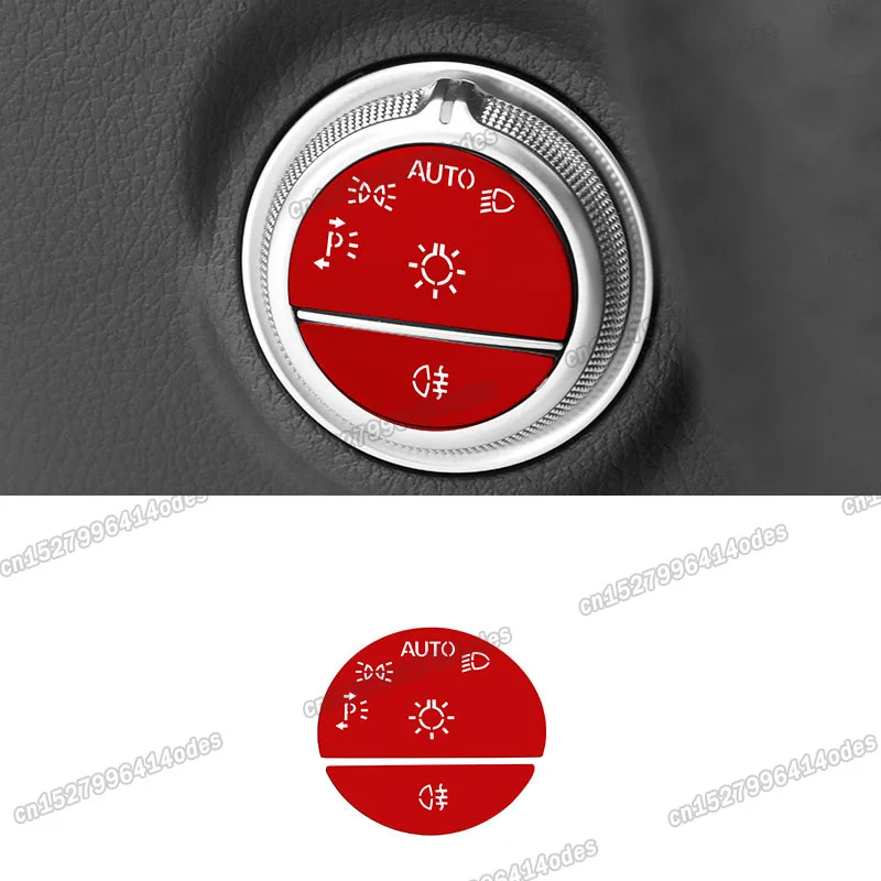 

car headlight switch adjust button sticker trims for mercedes benz c s class w206 w223 2021 2022 2023 2024 interior accessories