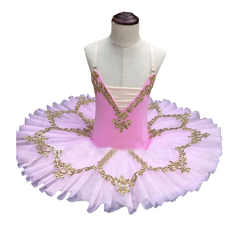 

2022 Songyuexia New Children Swan Lake Dance Tutu Dancer Infant Children Girls Sequins Ballet Tutu Skirt Professional 3COLORS