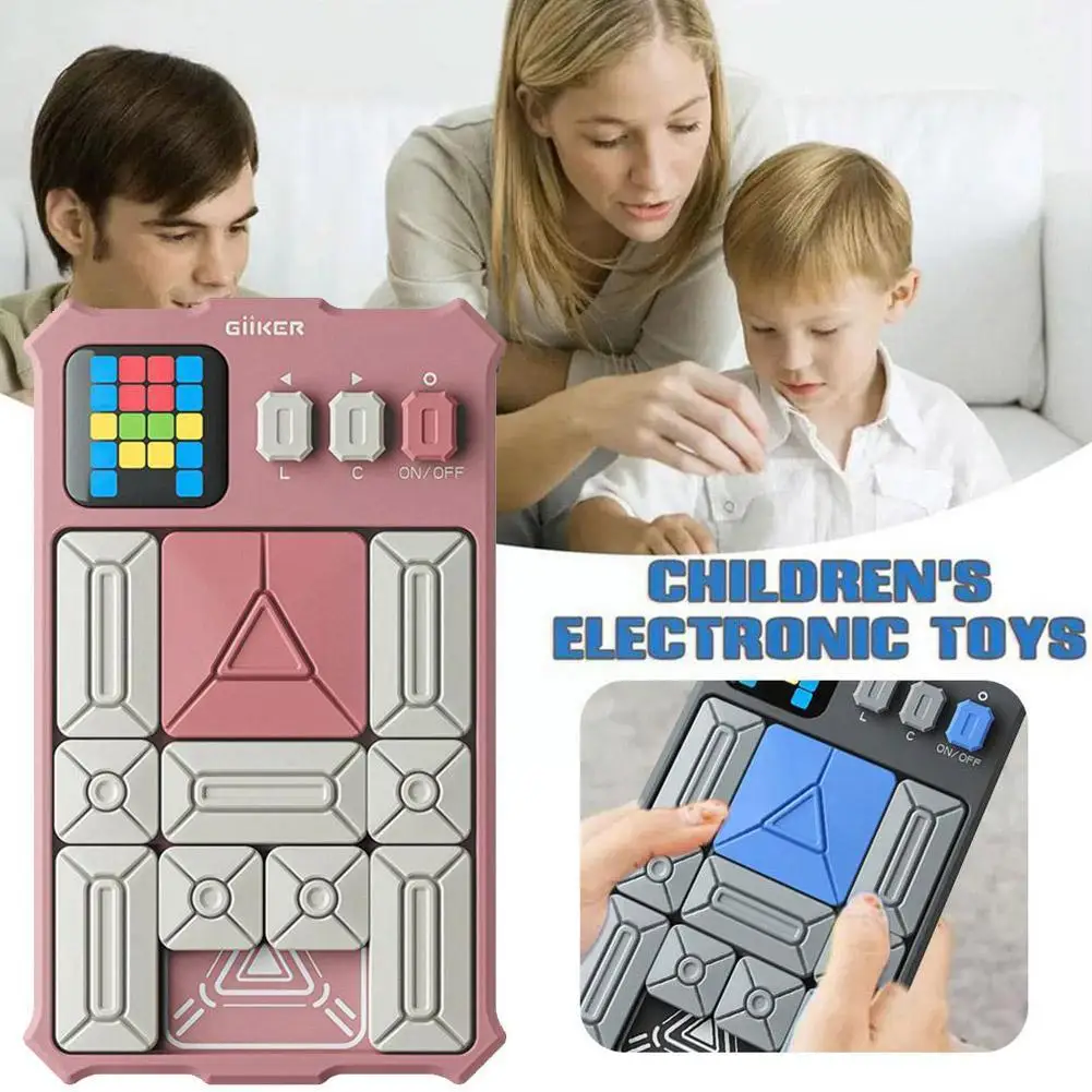 

Super Slide Huarong Road Smart Sensor Game 500+ Levelled UP Brain Teaser Puzzles Interactive Fidget Toys For Kids Gifts L3I1