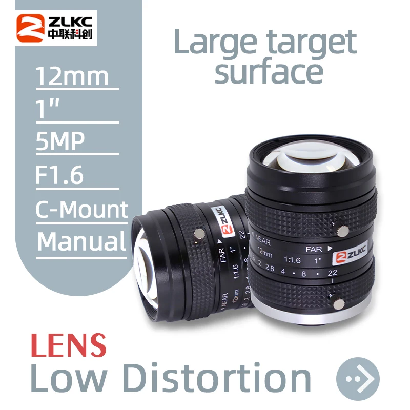 

USB веб-камера ZLKC для системы видеонаблюдения с объективом 12 мм, мегапикселей, высокое разрешение SONY IMX264 PYTHON5000, Hikrobot камера, промышленное машинное видение