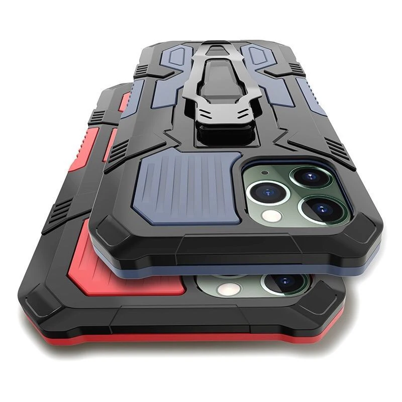 For iPhone 13 14 Pro Max 12 11 XR Xs X 8 7 6s 6 Plus SE 2022 Case Armor Shockproof Metal Back Clip Holder Protective Back Cover