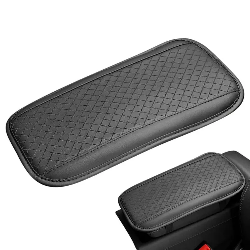 

Auto Center Console Cover Pad Universal Fit For SUV/Truck/Car Waterproof Car Armrest Box Cover PU Leather Auto Armrest Cover