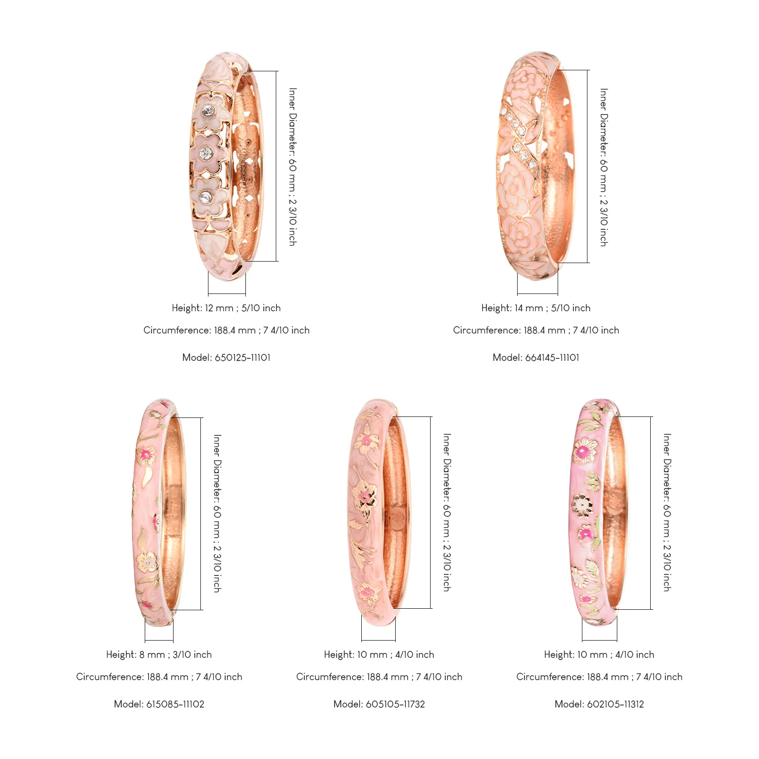 Полые браслеты для женщин эмалированные перегородчатый женский браслет розовый