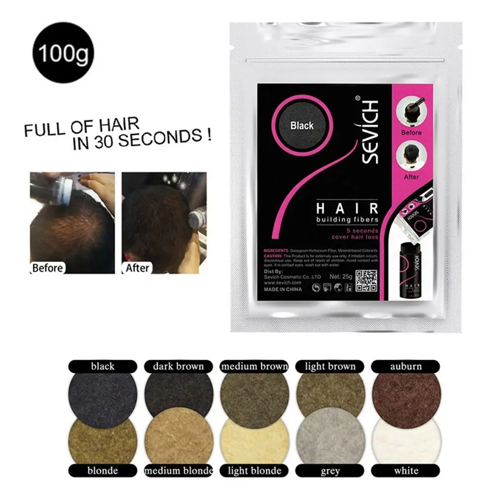 Hair Regrowth Non-allergenic Hair Loss Products Hair Building Hair Fiber Powder Thicken Hair