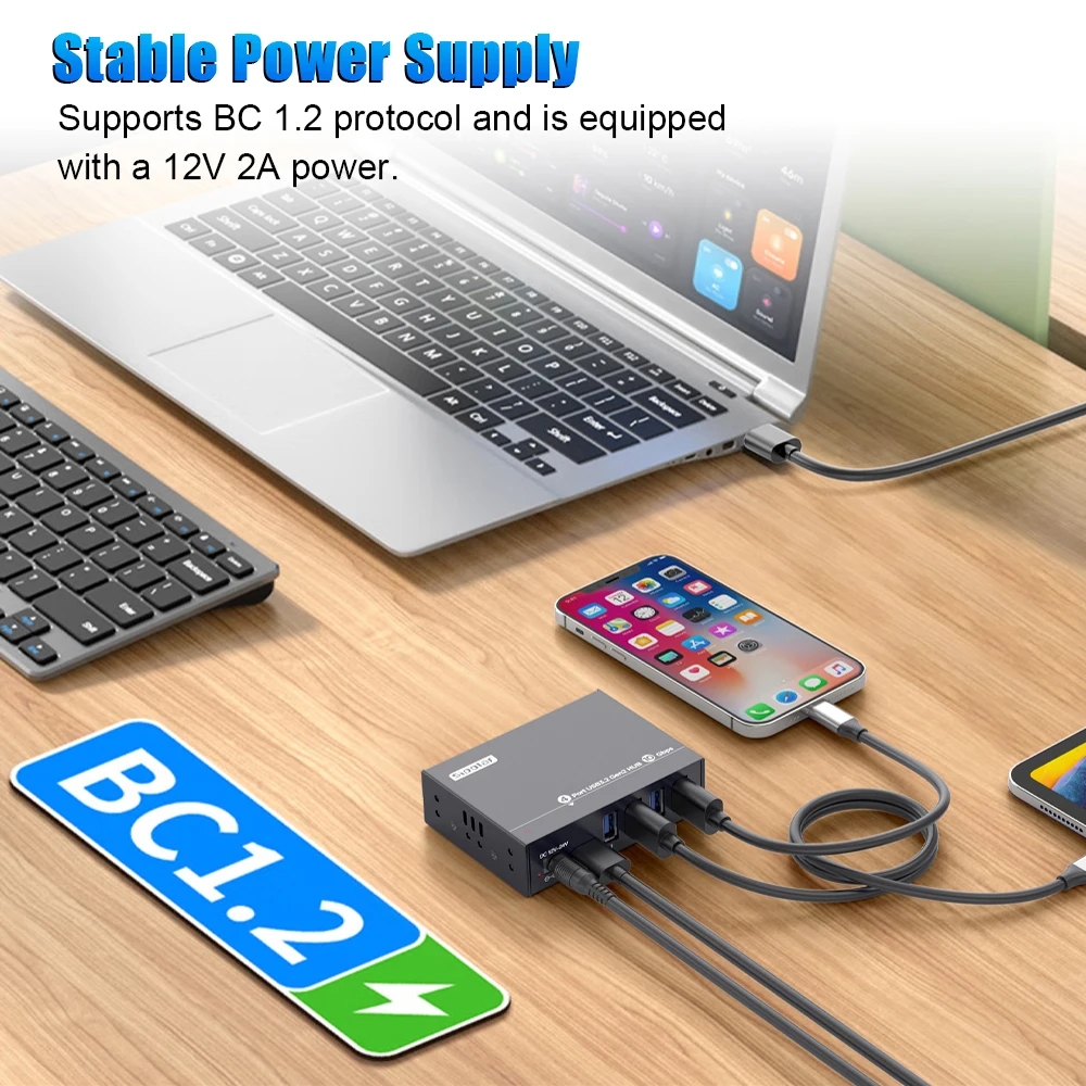 A-4U32M1 4-портовый USB 3.0 хаб 10 Гбитс для зарядки телефонов, портативные зарядные станции, USB-разветвитель (art.: 3920dc70b9132) - 3920dc70b9132