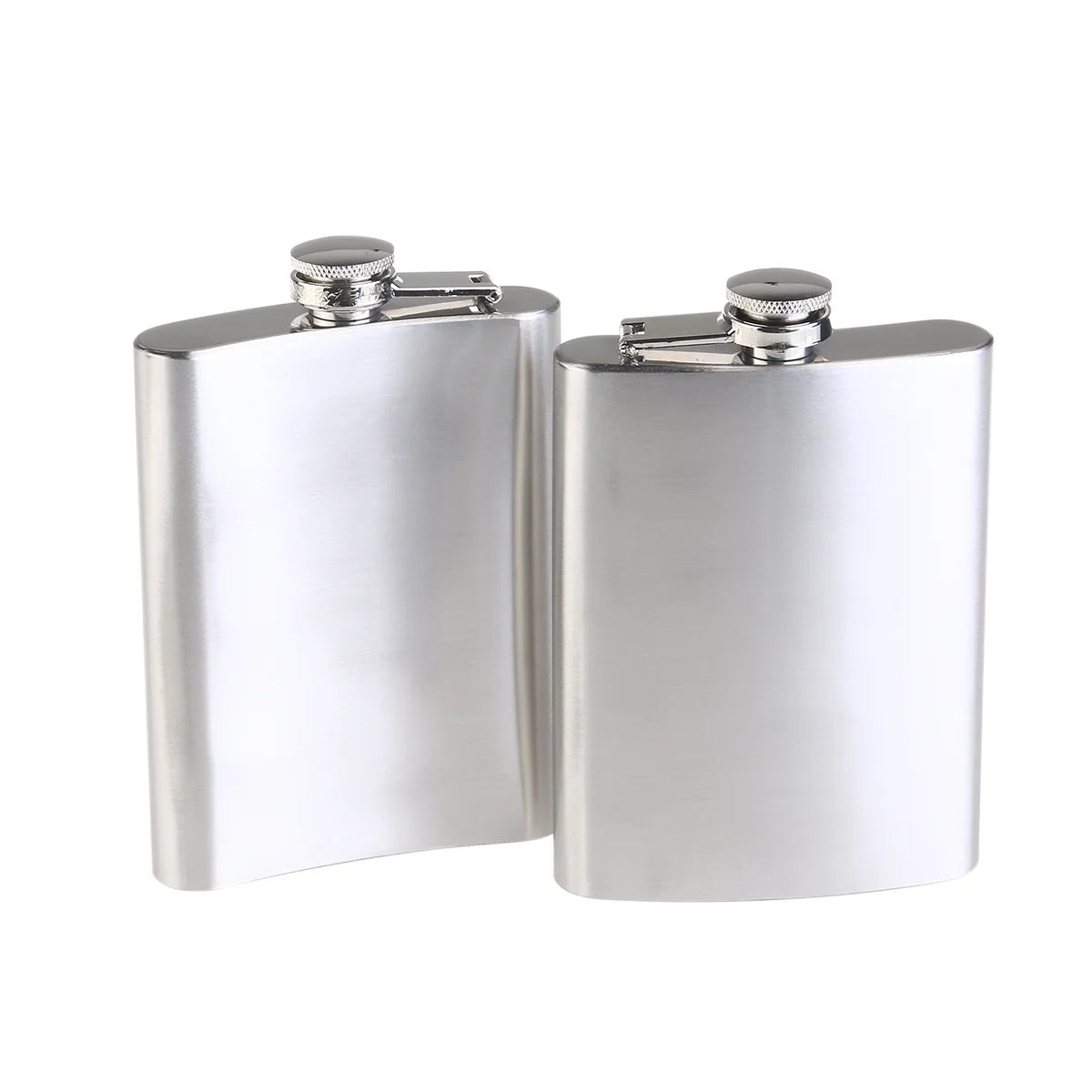 

2pcs Stainless Steel Hip Flask Stainless Steel flasks Hip Flask Stainless Steel Pocket Flask for Climbing Camping Barbecue Bar