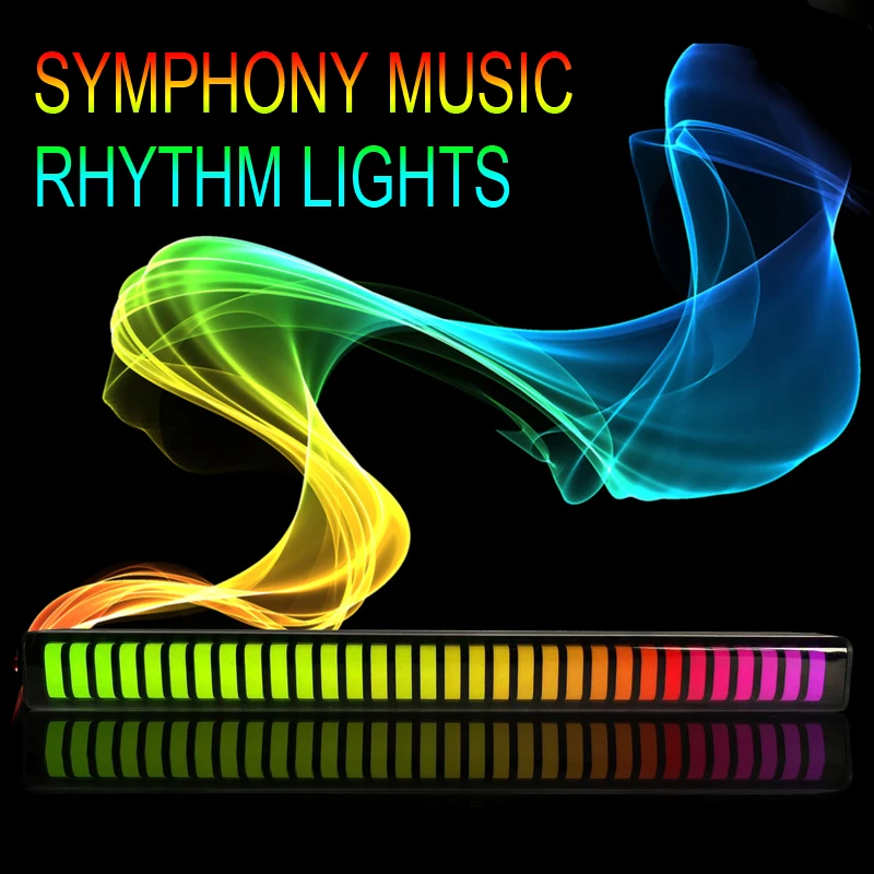 

Car Music Rhythm Atmosphere Lamp APP Control LED Symphony Pickup Lights Decora Light For TV Computer Auto Interior Accessories