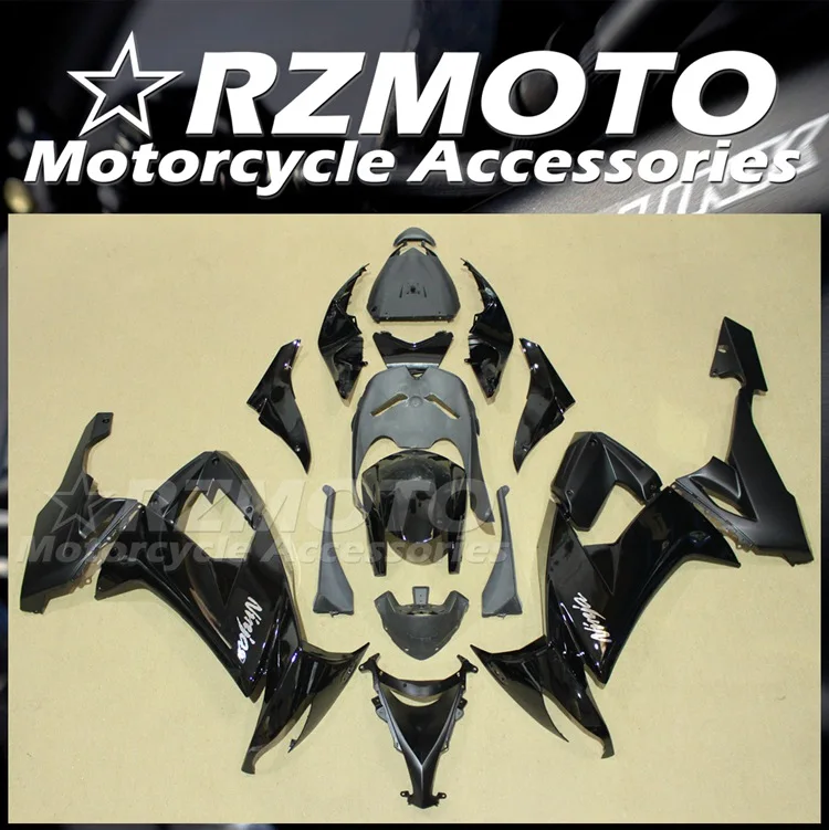 

Стильные новые комплекты обтекателей из АБС-пластика, подходят для Kawasaki Ninja ZX-10R ZX10R 2008 2009 2010 08 09 10, черный комплект обтекателей