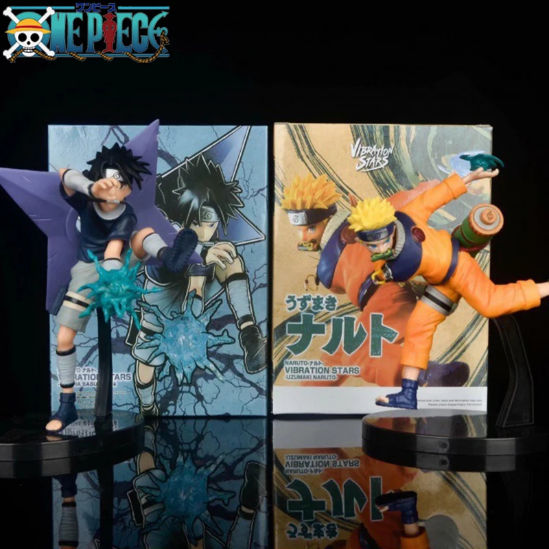 

Anime Naruto Shippuden Figure Uzumaki Naruto Uchiha Sasuke Model Childhood Duel Rasengan Action Figures Gifts for Children