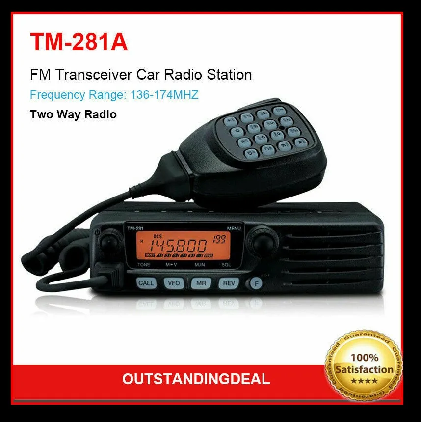 TM-281A 136-174MHZ FM Transceiver Mobile Radio Car Radio Station 10-50KM 65W