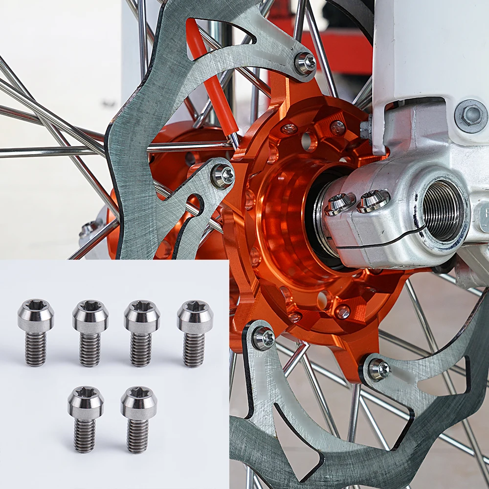 

Болты дискового тормоза для велосипеда-внедорожника M6x12 для KTM 125-530, SX SXF, XC, Φ, XCW для Husqvarna FE TE FC TC TX FX 125-501, дисковый болт