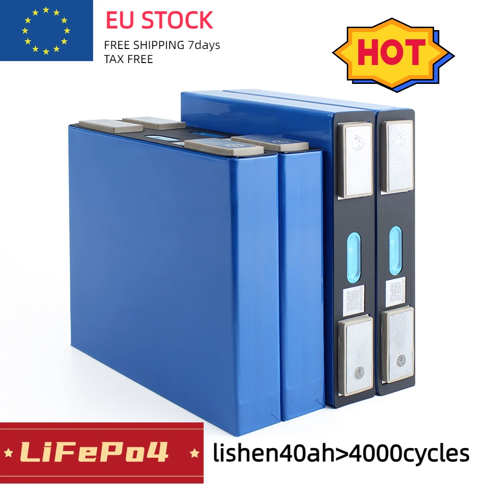 

Poland Free Shipping 3.2V 40Ah EU STOCK LifePo4 Lithium Battery Lishen 4000 Cycles Life Rechargeable battery For DIY Pack Solar