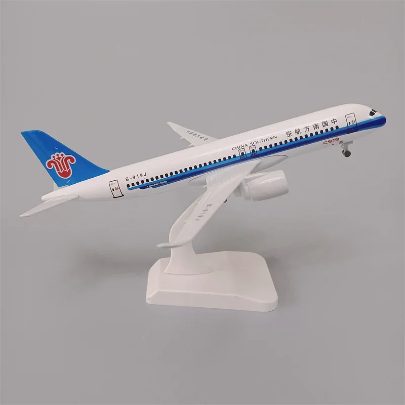 19 см Air China Southern COMAC C919 Airlines Литая под давлением модель самолета Самолет с колесами