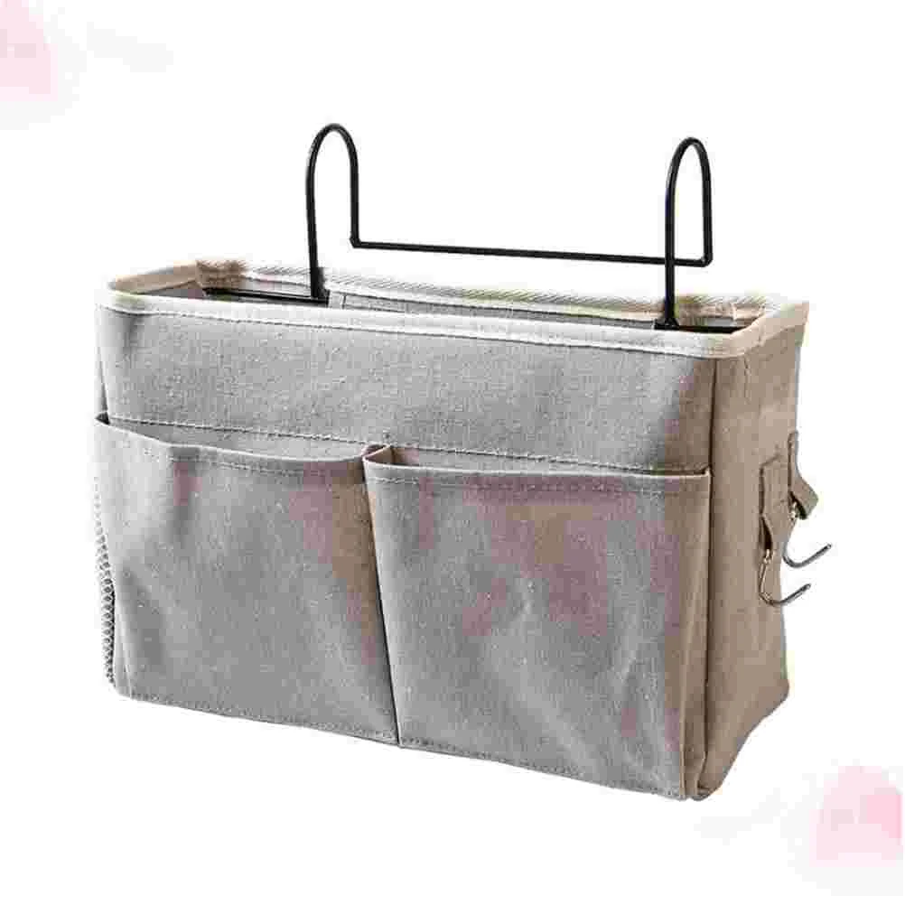

Storage Bedsidepouch Sundries Organizer Book Multifunction Baskethooks Dorm Hanging