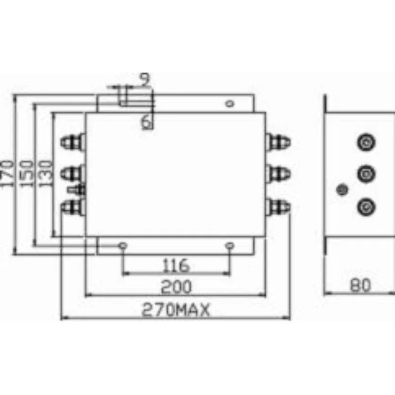 AN-CI630C30VS 315KW 630A инверторный входной выделенный фильтр индуктор