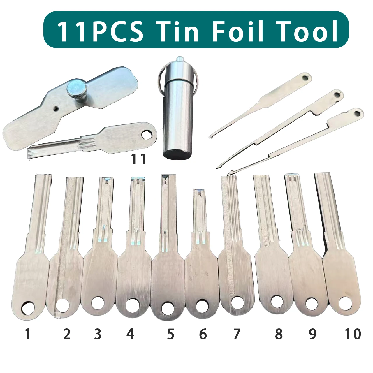 

11 шт., инструменты из оловянной фольги, полный набор, слесарные инструменты, комплект аксессуаров для ремонта, хорошее качество