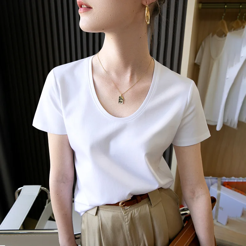 

High Quality 2023 Women T-shirt Wrinkle Style Design Female Spring Summer Sexy Crop Tops Clothes Fashion Bodysuit Tees Y2k Goth
