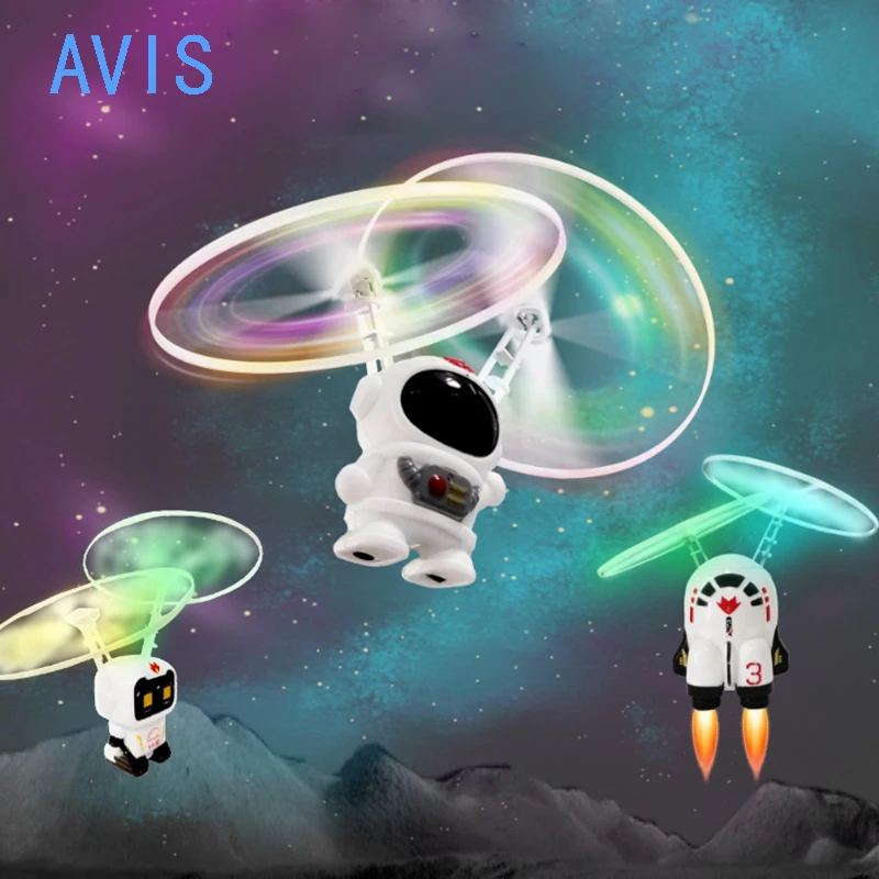

AVIS NEW Flying Spinner for Adult Kids UFO Drone Fidget Intelligent Induction Aircraft Toys Suspended Flying Toy