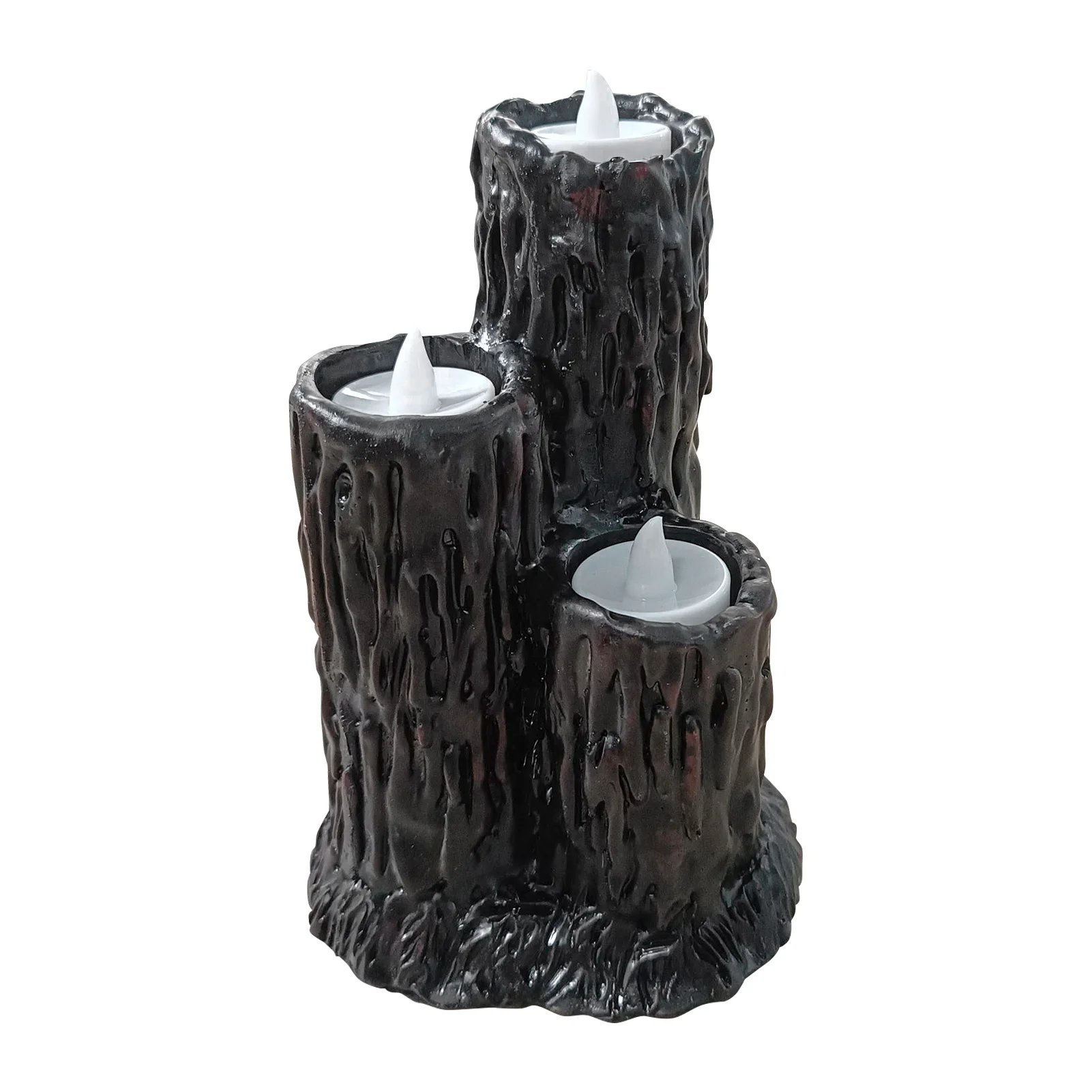 

Resin Melting Candles Holders Ornament Black Lava Candles Decor Decorative Christmas Candles Birthday Mothers Day Daughters From