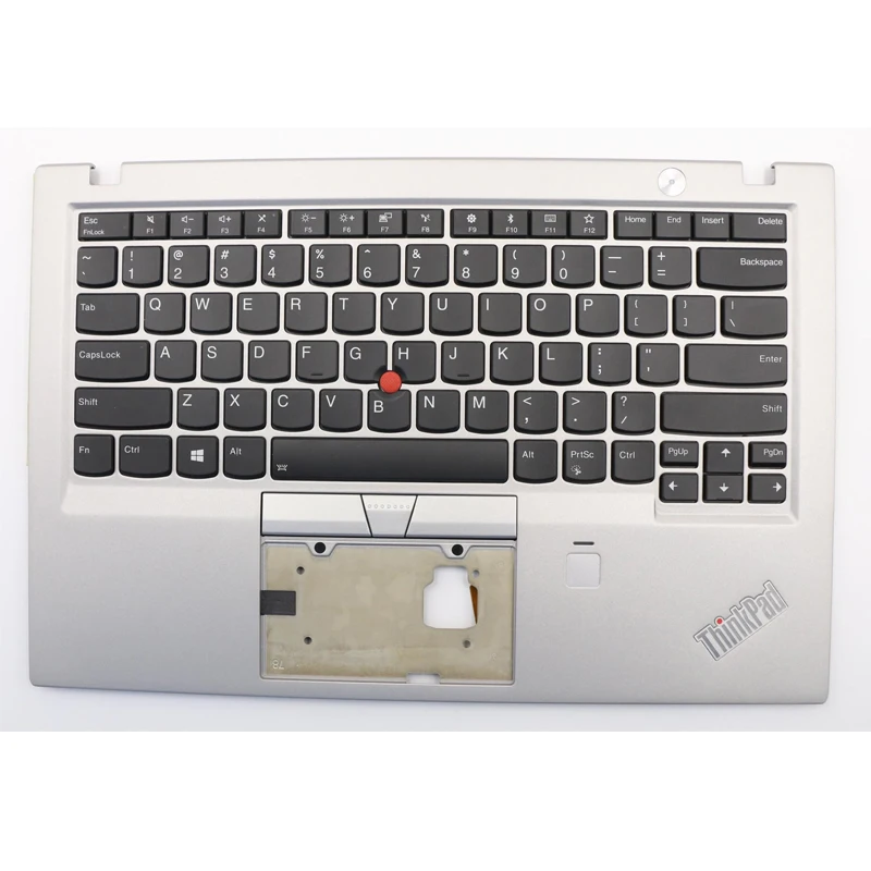 

New Original for Lenovo X1 Carbon 5th Gen With Fingerprint Hole Backlight Palmrest Upper Case Keyboard Bezel Top Cover 01LX628