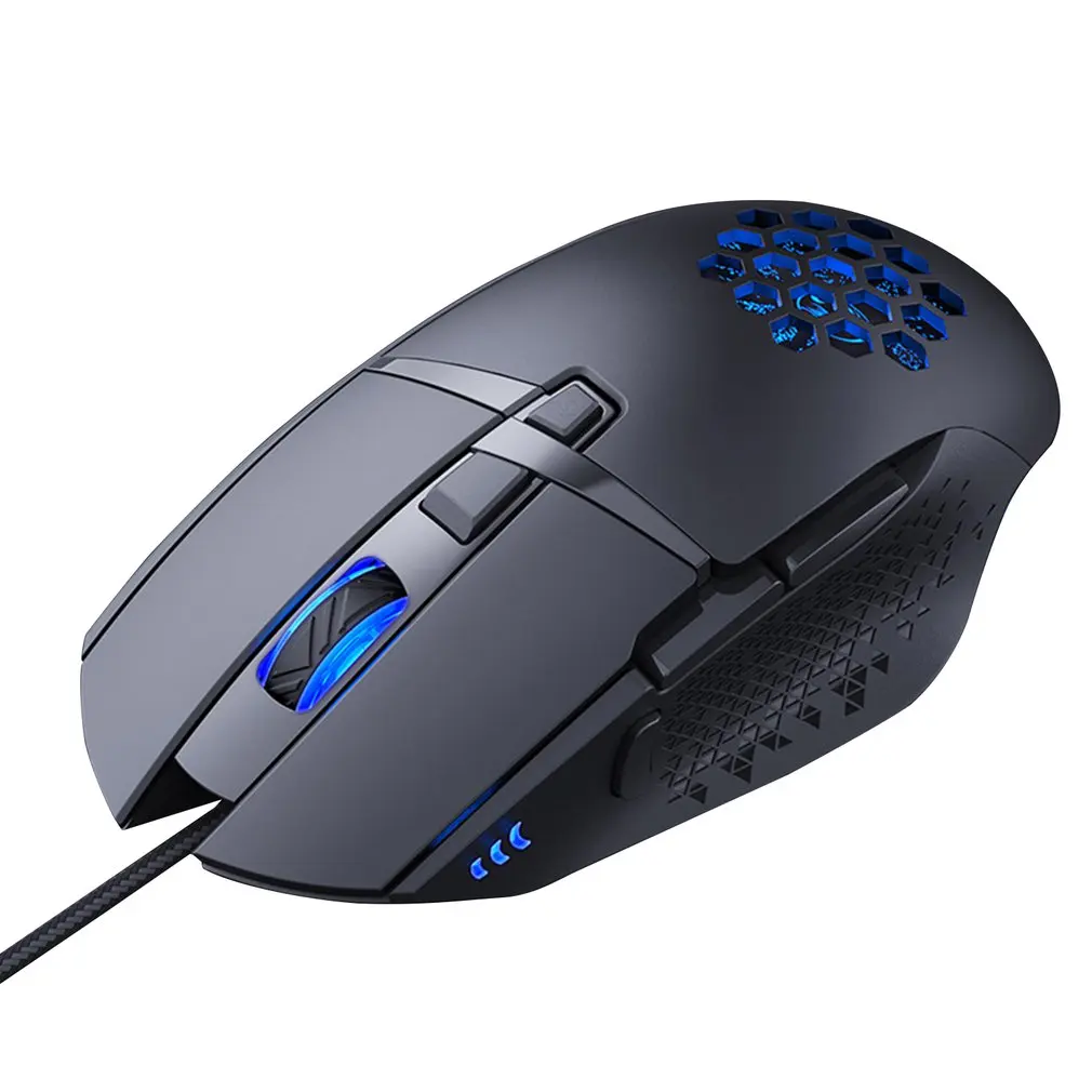 

Мышь Компьютерная легкая игровая, 7200DPI, с сотовым покрытием