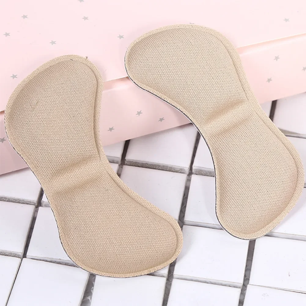 Pair Heel Liner Shoe Heel Insoles Pain Relief Cushion Anti-Wear Adhesive Feet Care Pads Heel Sticker Grips Crash Insole Patch