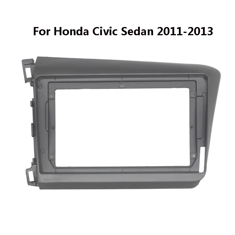 

9 дюймовая Автомобильная радиоустановка Fascia ДЛЯ Honda Civic Sedan 2011-2013 2 Din, рамка для стереопанели, комплект для приборной панели, лицевая панель, Ц...