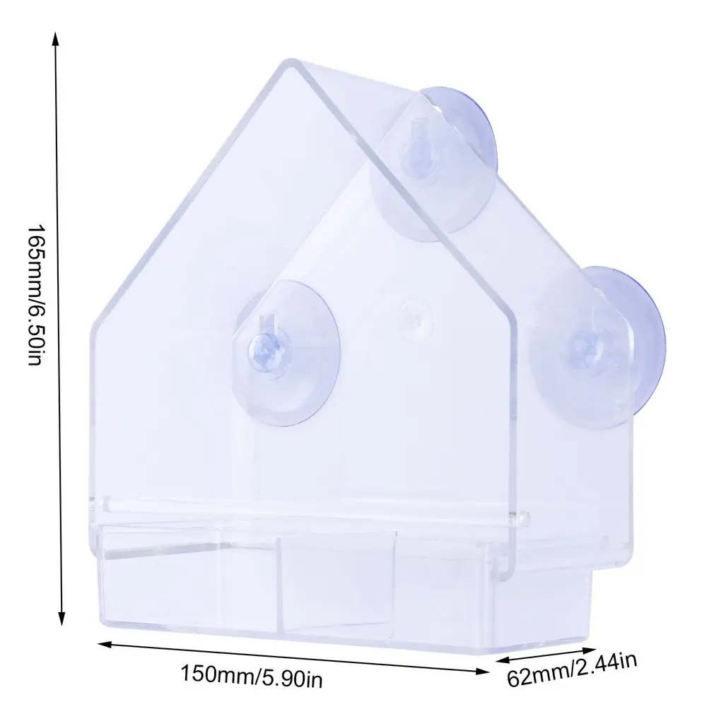Кормушка для птиц подвесной треугольный домик с фотографией украшение сада