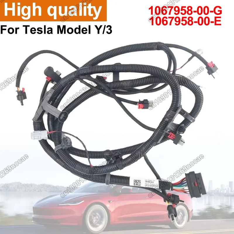 

1067958-00-G Оригинальный жгут проводов датчика парковки переднего бампера с вилкой противотуманной фары для Tesla Model 3 Y 1067958-00-E, аксессуары
