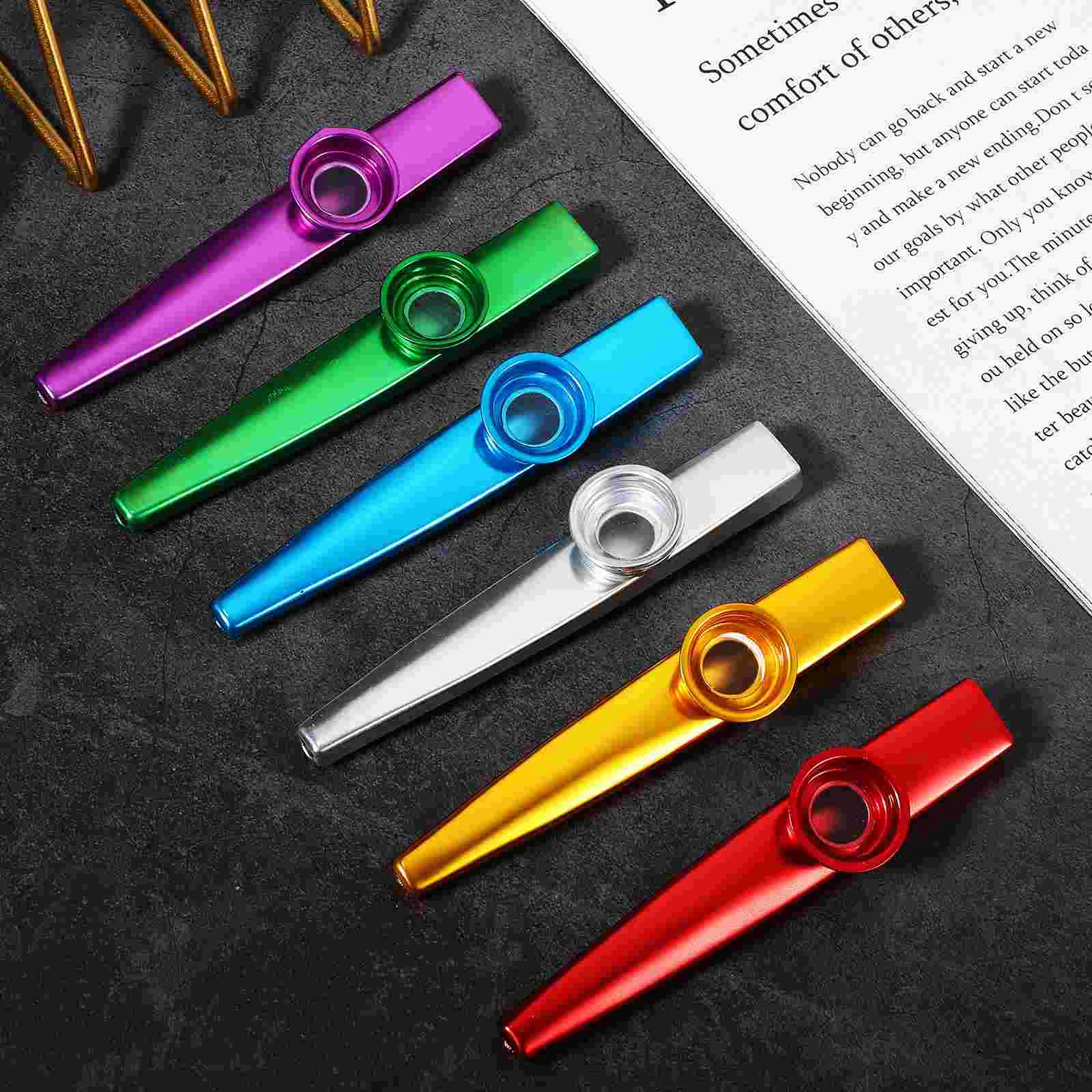 6-шт. Kazoo Instrument Детские музыкальные инструменты с нулевым разрешением по металлу