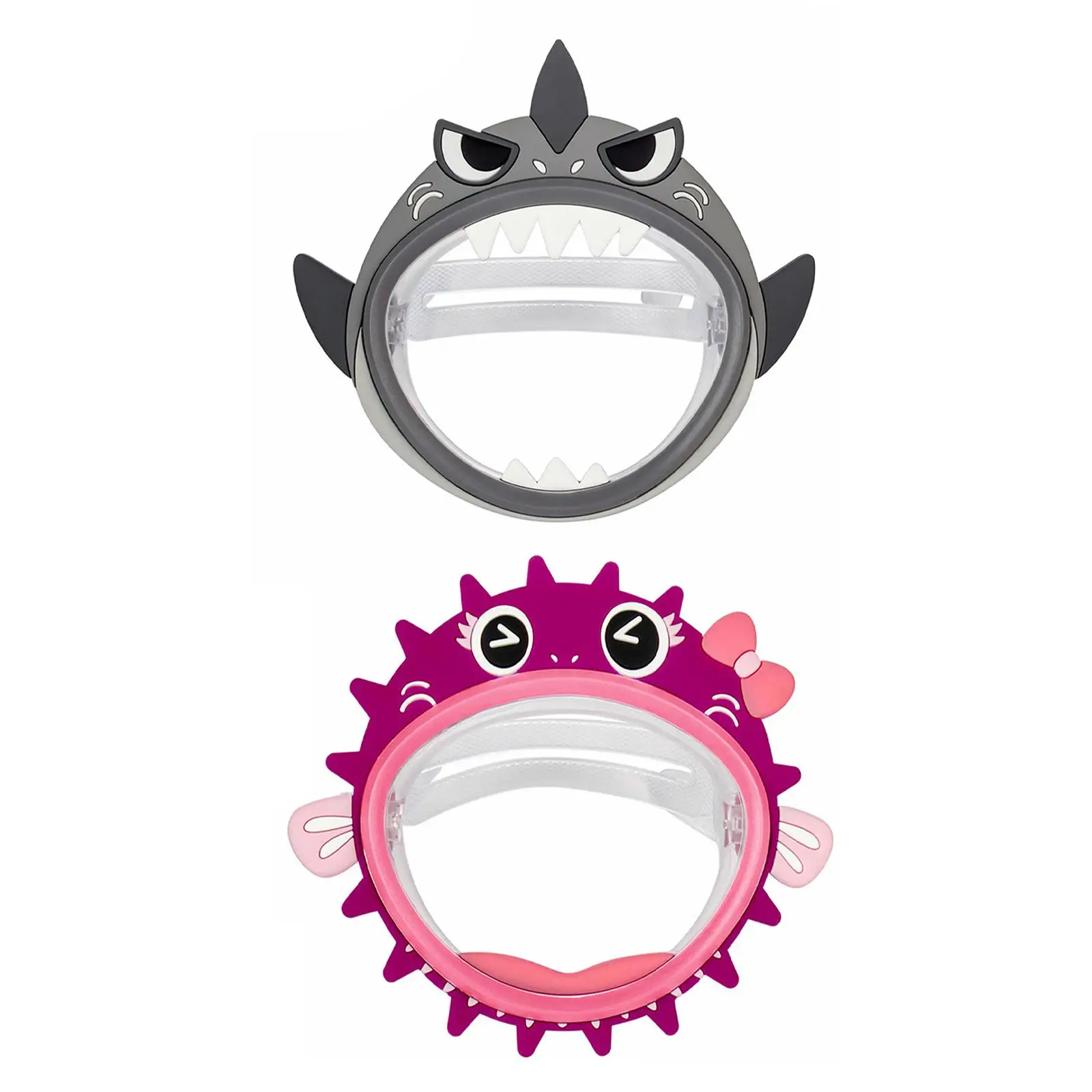 

Kids Swim Mask Anti Leak Anti Fog with Nose Cover Impact Resistance