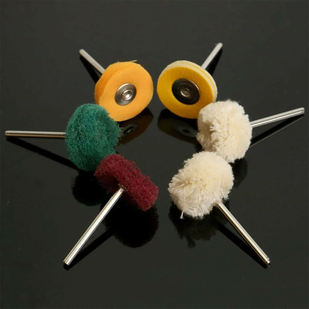 

6 Pcs/set Easy Apply Electric Grinder Brush Abrasive Tool Polishing Wheel Buffing Pad Professional Multi Use Accessories Durable