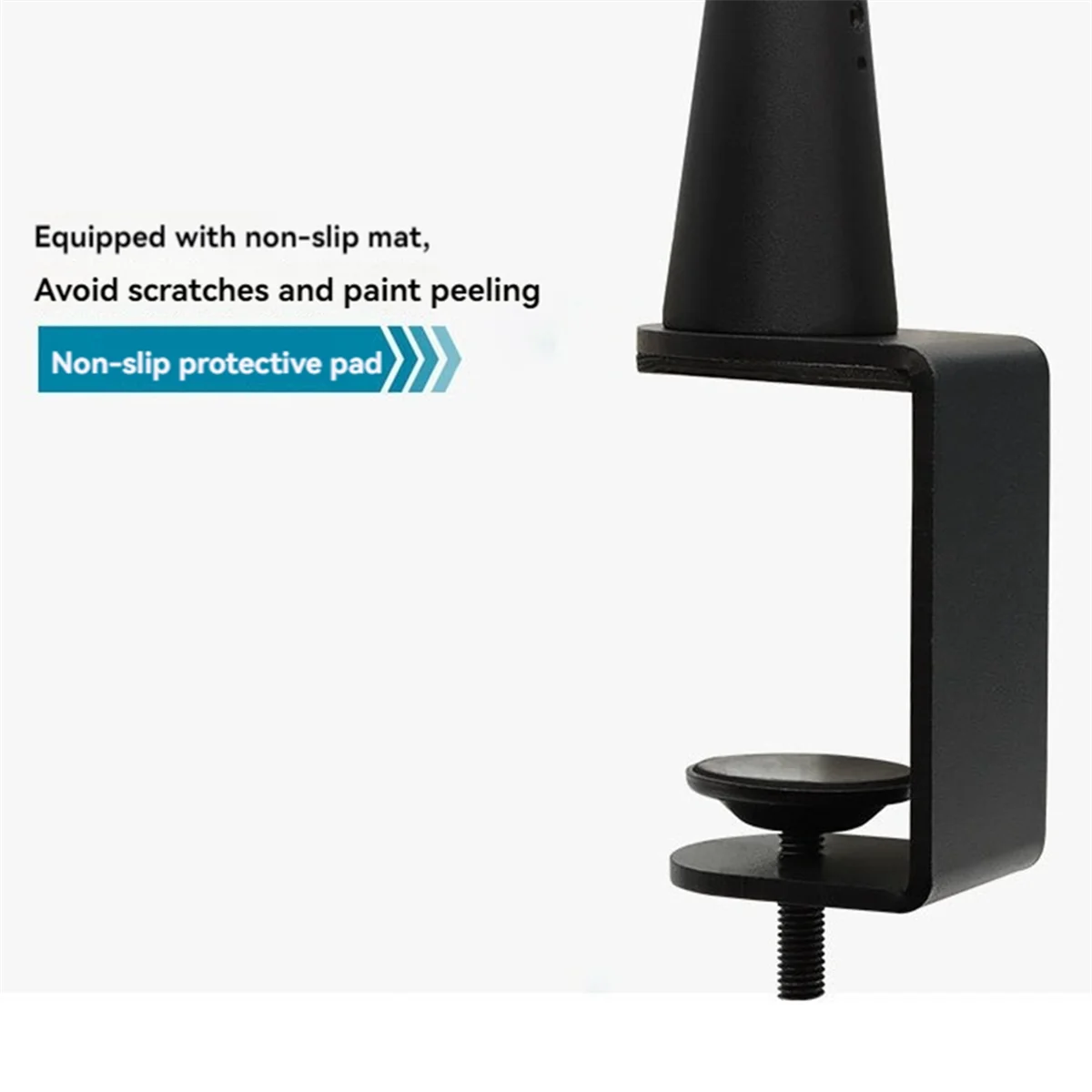 Thin Microphone Arm Boom Desktop Stand with Clip Adjustable Cantilever for Phone Tablet