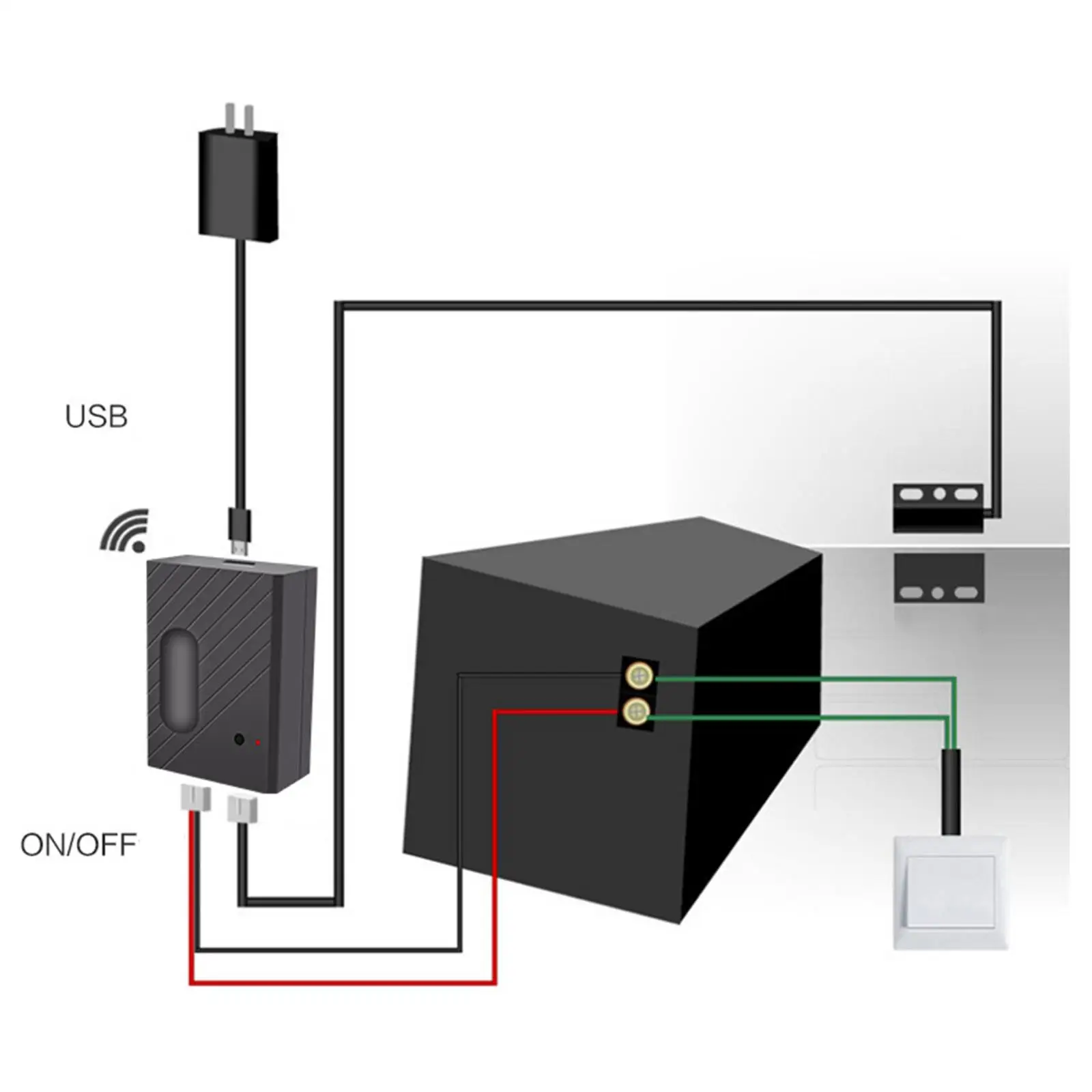 

Smart WiFi Garage Door Controller Opener, Smartphone Control App Controlled Voice Control for Google Home Wireless Garage Switch