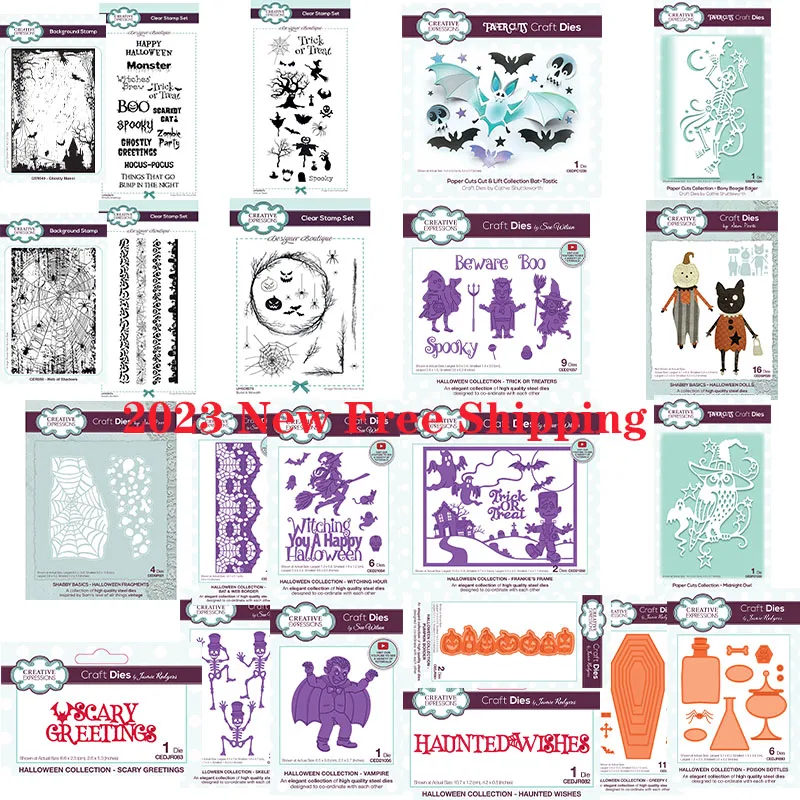 

Хэллоуин Тыква Паук Паутина 2023 новые металлические штампы для резки Сделай Сам Скрапбукинг Фотоальбом украшение ручной работы