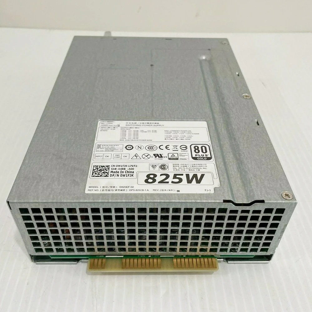 D825EF-02 для DELL T5810 T7810 T7910 825W серверный блок питания DPS-825CB-1 A W1FJK 0W1FJK