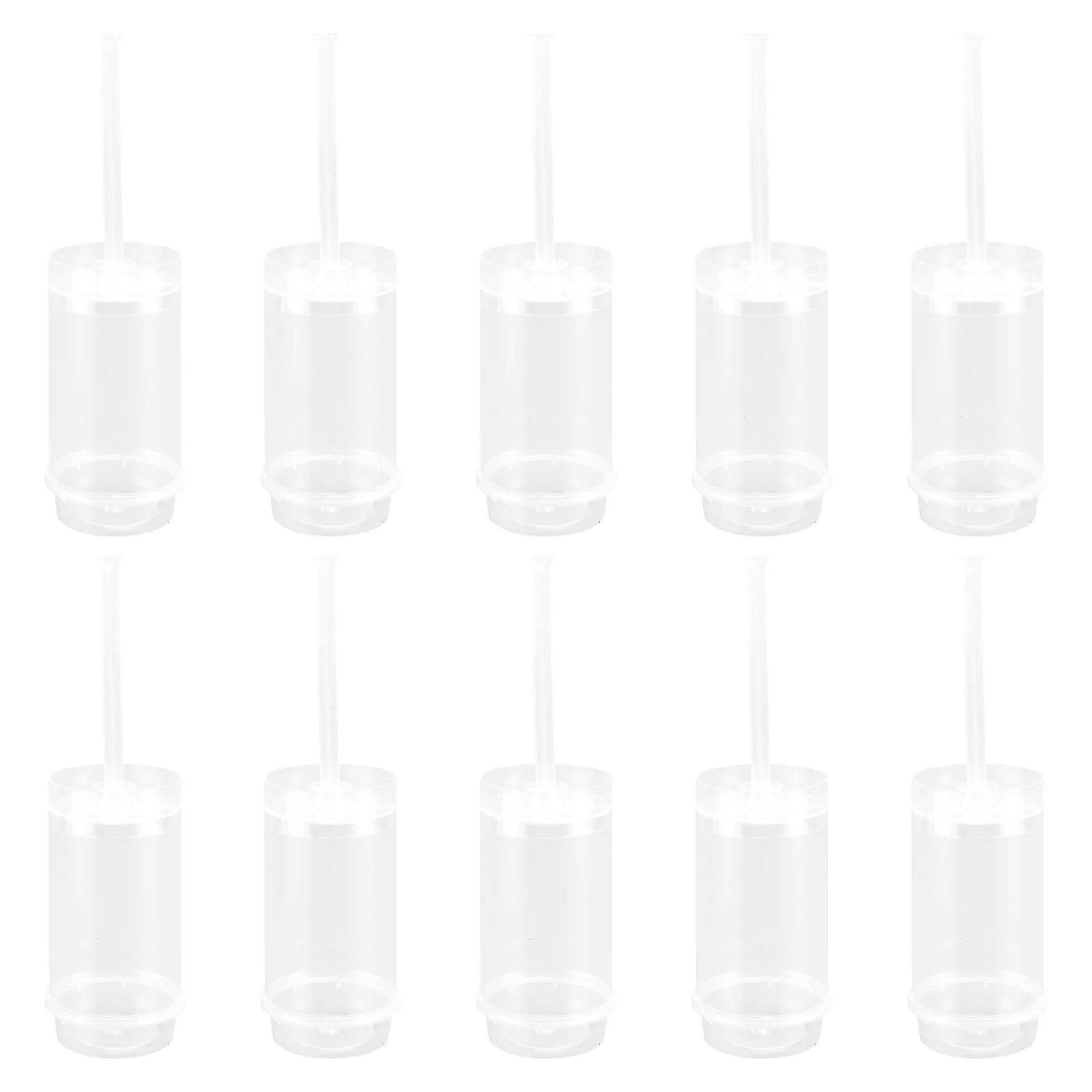 

20pcs/40pcs Pushable Cake Holders Diy Push Cake Mold Cylinder Shaped Cake Pusher Push Pops Plastic Containers with Lids