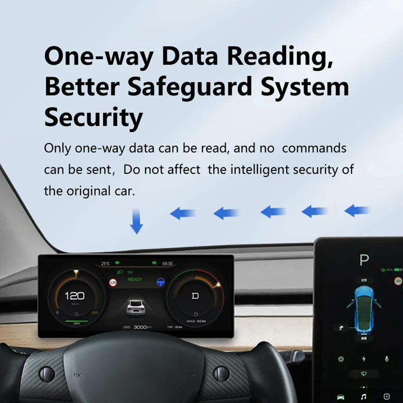 Novozopai T3 9 inch Heads up Display For Tesla Model 3&ampY Wireless Carplay &amp Android Auto Optional Camera