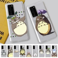 yinuoda anime studio ghibli totoro phone case for huawei p 20 30 40 pro lite psmart2019 honor 8 10 20 y5 6 2019 nova3e