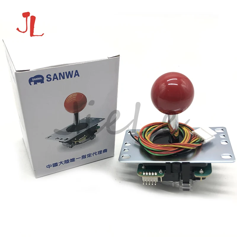 2PCS Original Japan Sanwa Joystick JLF-TP-8YT Fighting Rocker with Topball and 5pin Wire for Jamma Arcade Game Machine Part | Спорт и
