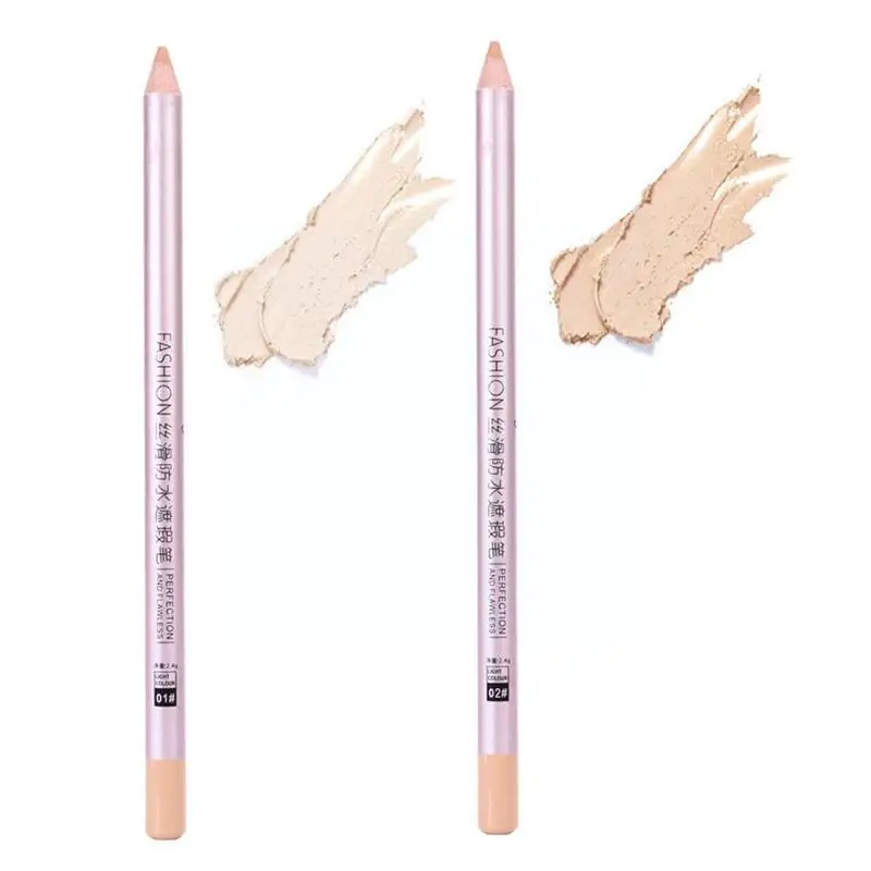 

3D Concealer Pen Non-Marking Covers Acne Spots Dark Covers Plant Makeup Natural Cosmetic Tools Circles Pencil Wooden Rod Y8H4