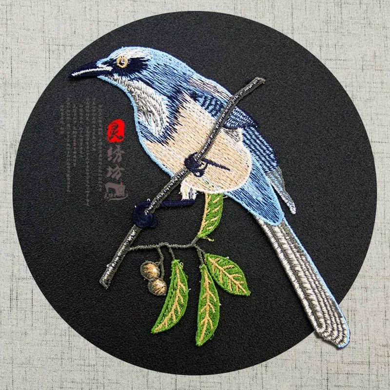 

10pcs/lot Luxury Sew Large Embroidery Patches Flower Bird Jacket Jean Hat Backpack Clothing Decoration Accessories Diy Applique