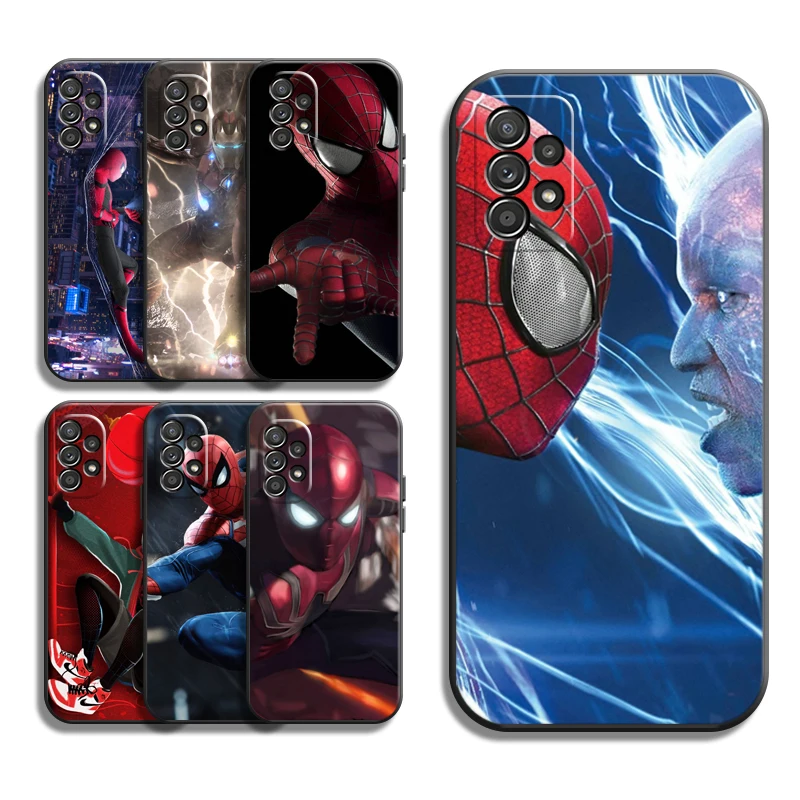 

Marvel Spiderman Phone Cases For Samsung Galaxy S20 Lite S20 Ultra S21 S21 FE S21 S22 Plus S22 Ultra Back Cover Coque Carcasa