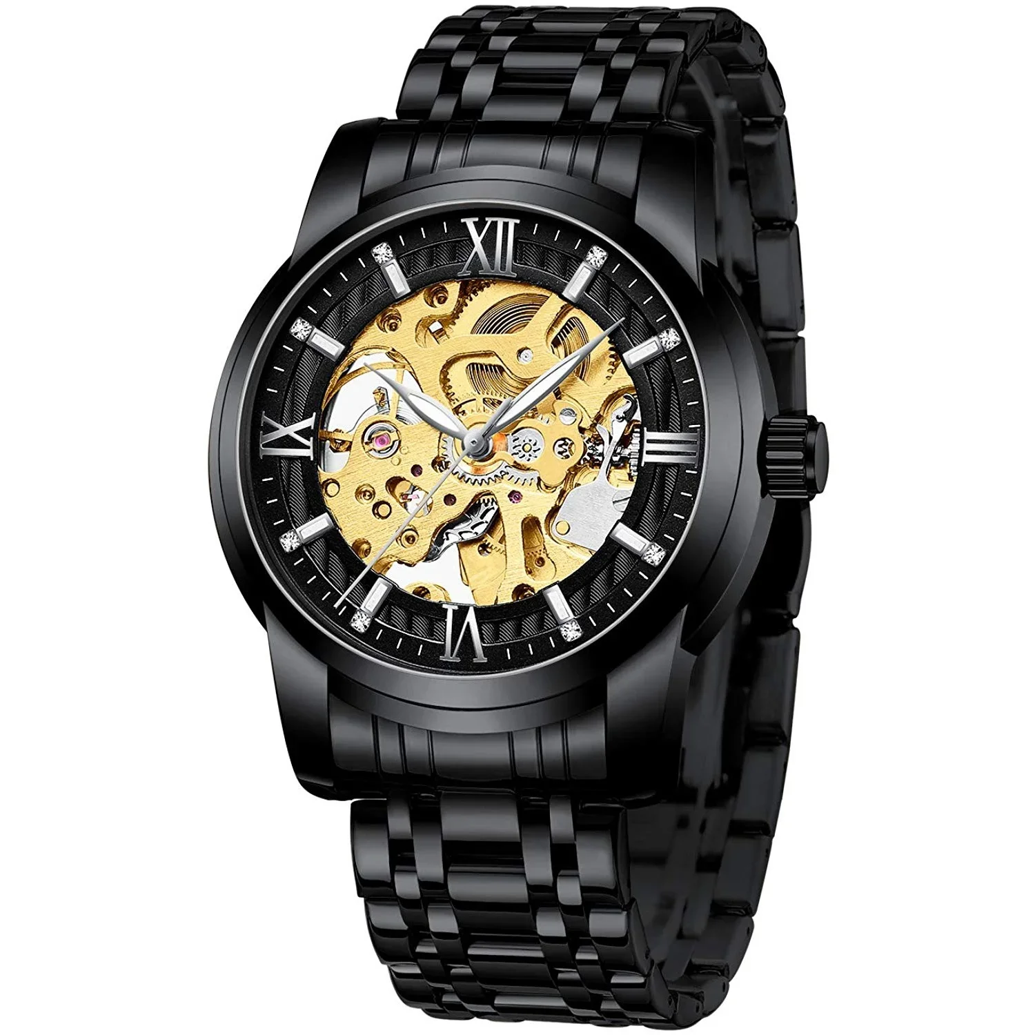 BIDEN мужские высококачественные механические часы многофункциональные кварцевые