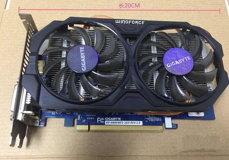 GIGABYTE GV-N660WF2-2GD Video Card 192Bit GDDR5 GTX 660 N660 Rev.2.0 Graphics Cards for nVIDIA Geforce Hdmi Dvi |