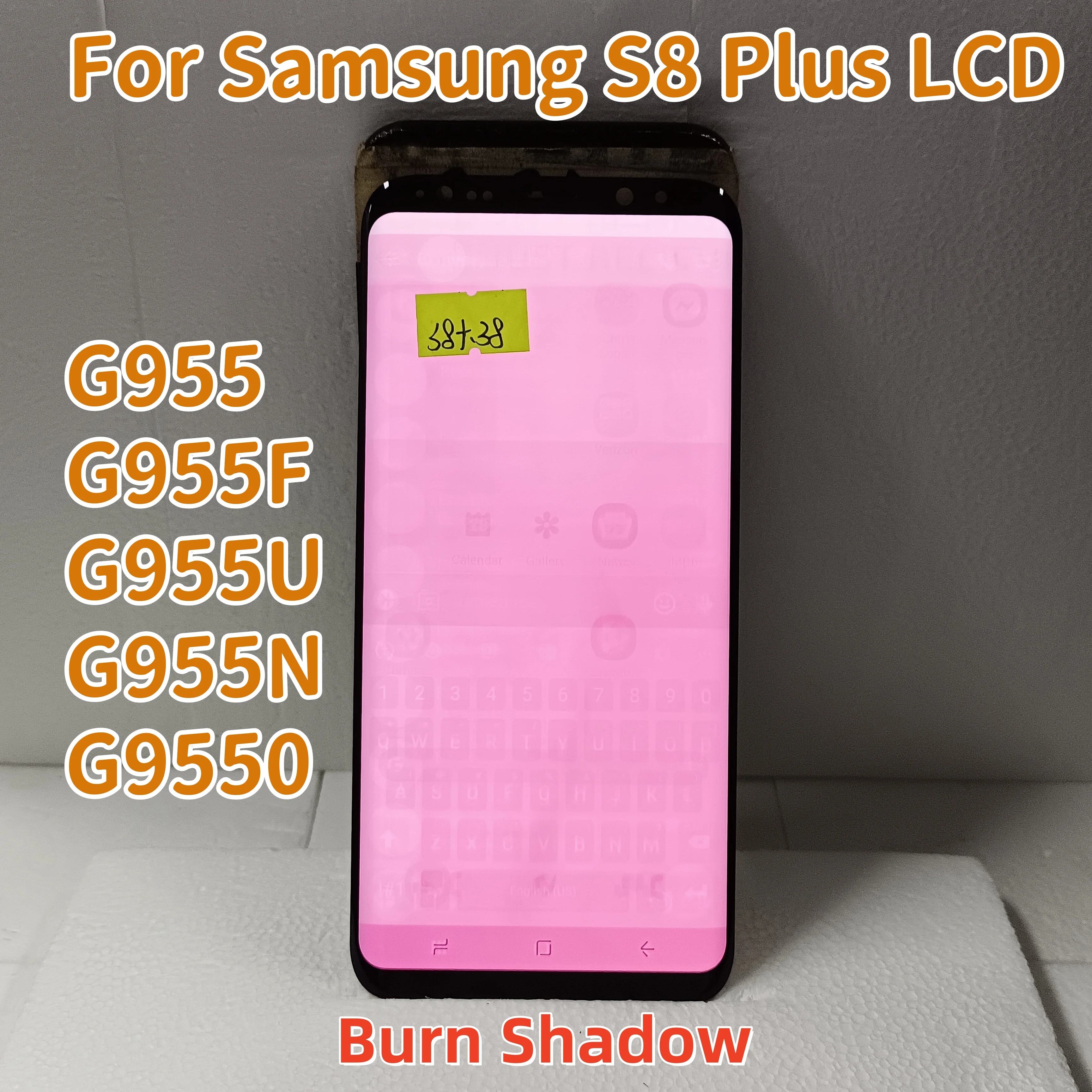 Super AMOLED S8 Plus дефектный ЖК-дисплей для Samsung + G955N G9550 G955 G955F G955FD Сенсорная Точка линия